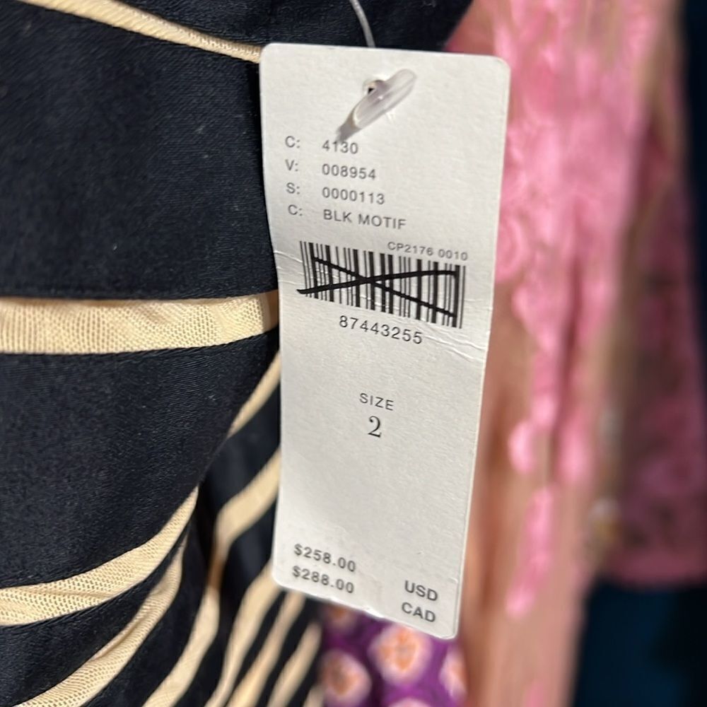 Maeve x Anthropologie Striped Floral Appliqué Midi Dress - Picture 9 of 10